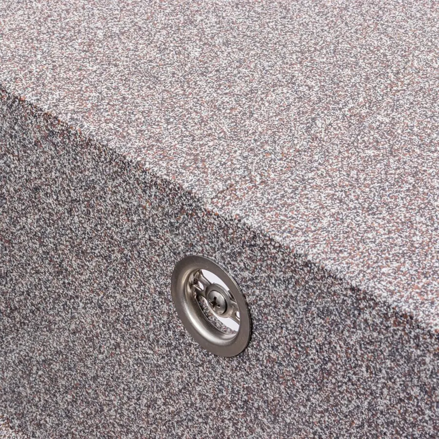 Гранитная мойка для кухни VALESO SOLID 7843 матовая Микс