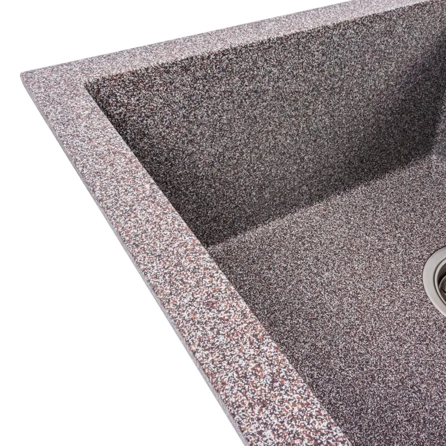 Гранитная мойка для кухни VALESO SOLID 7843 матовая Микс