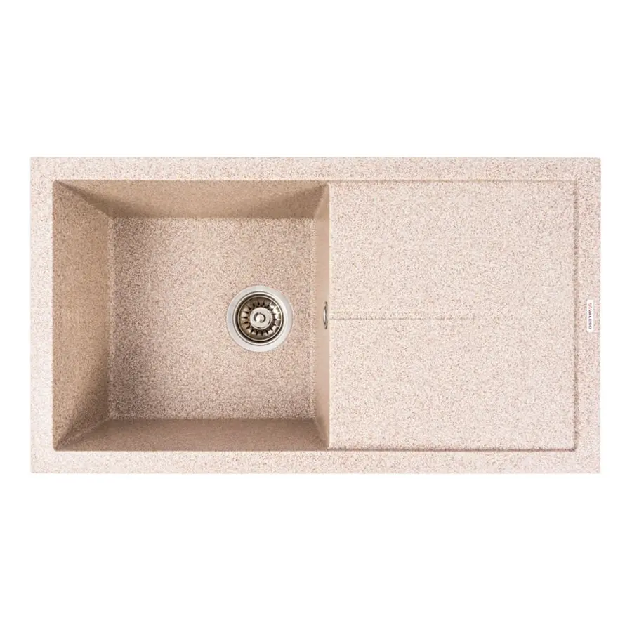 Гранитная мойка для кухни VALESO SOLID 7843 матовая Карамель