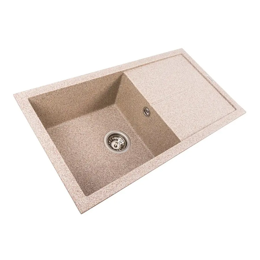 Гранитная мойка для кухни VALESO SOLID 7843 матовая Карамель