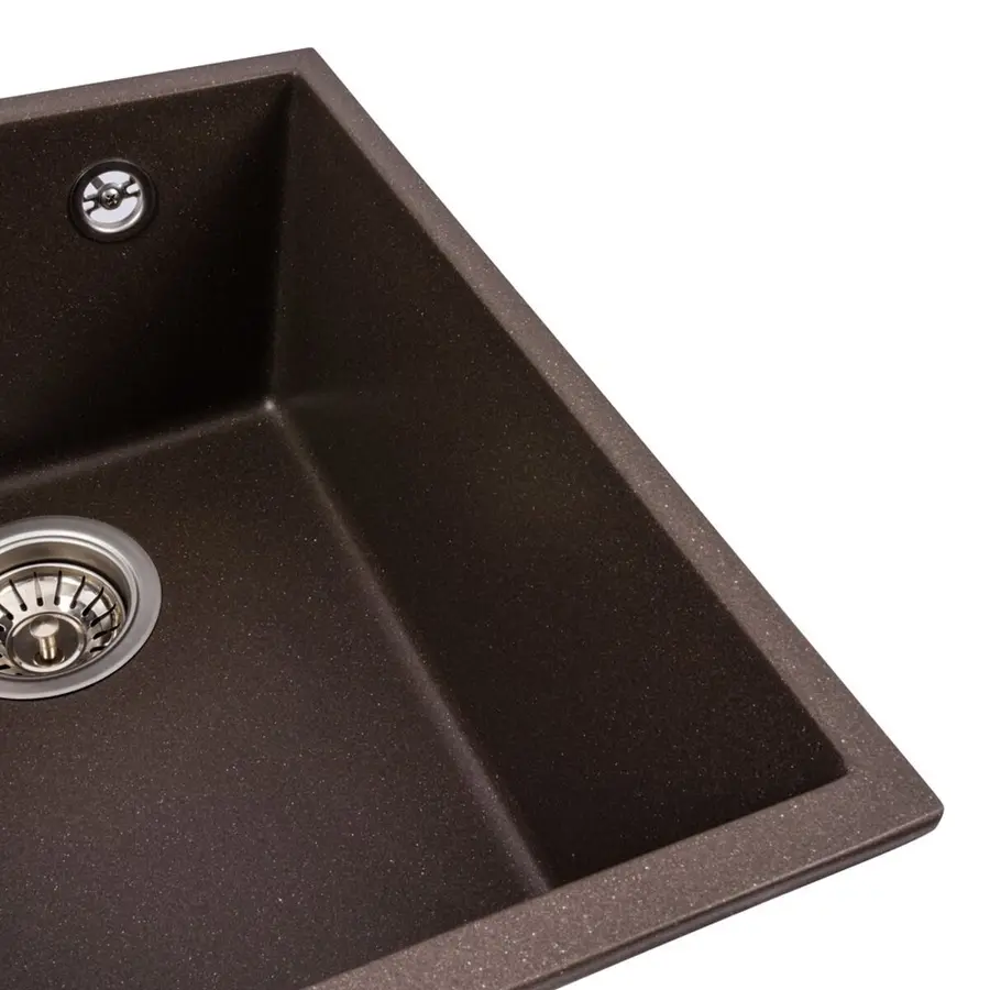 Гранитная мойка для кухни VALESO ROXY 3744 матовая Темная Скала
