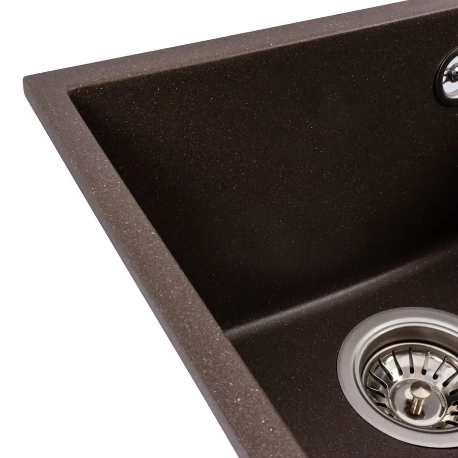 Гранитная мойка для кухни VALESO ROXY 3744 матовая Темная Скала