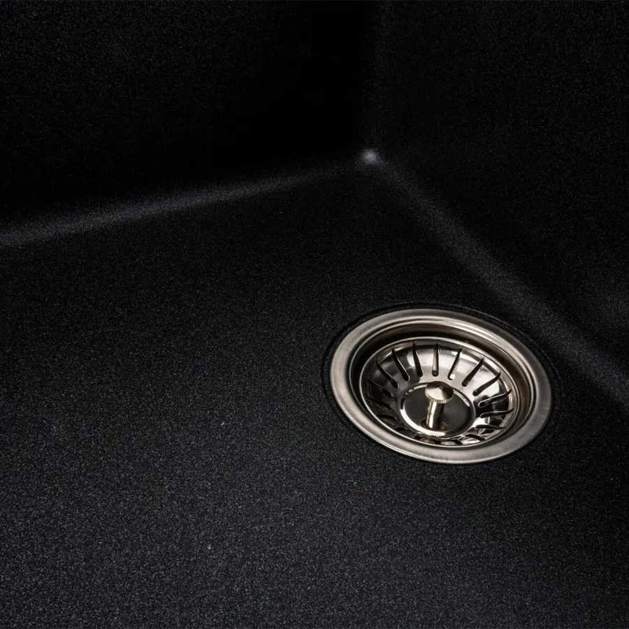 Гранітна мийка для кухні VALESO TOSKANA 7850W матова Карбон