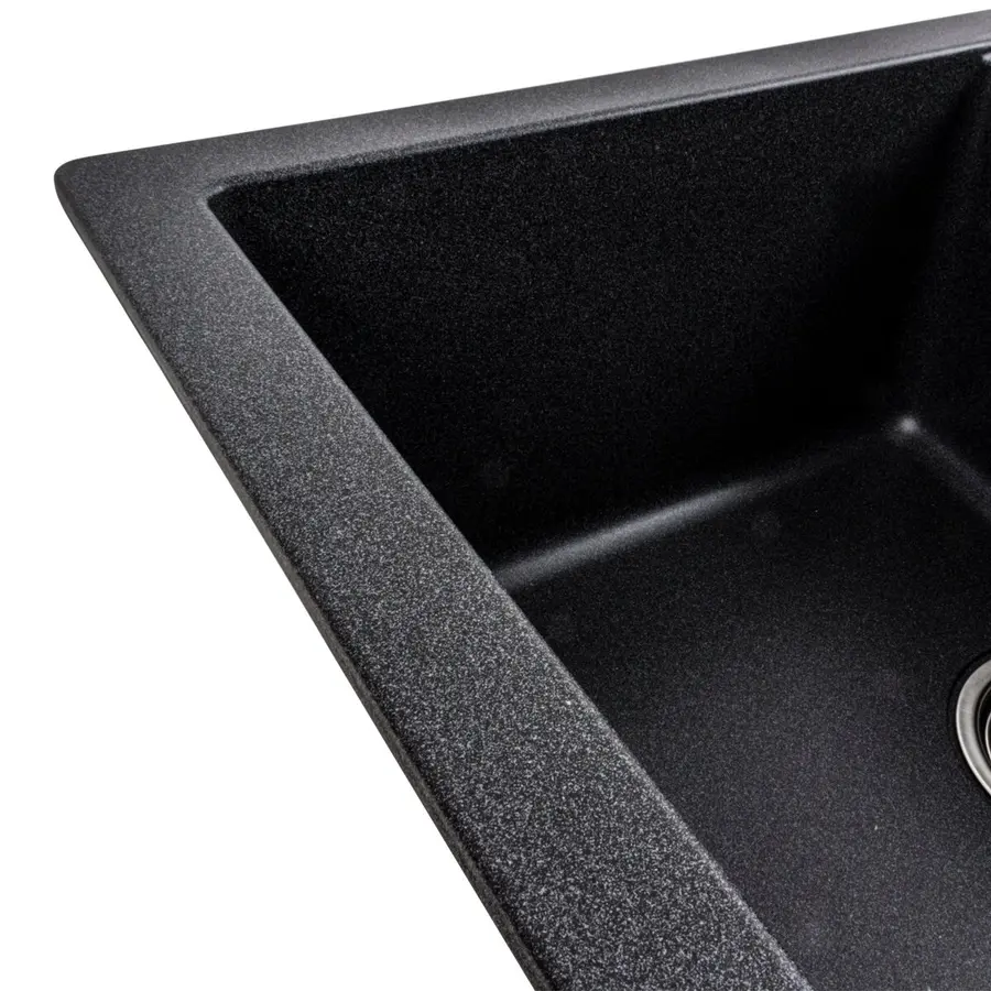 Гранітна мийка для кухні VALESO TOSKANA 7850W матова Карбон