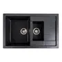 Гранітна мийка для кухні VALESO TOSKANA 7850W матова Карбон