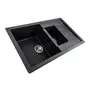 Гранітна мийка для кухні VALESO TOSKANA 7850W матова Карбон