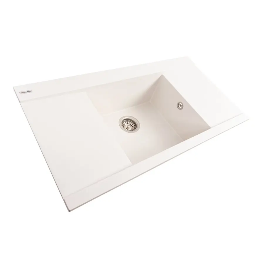 Гранитная мойка для кухни VALESO ATLAS 9651 матовая Белоснежная