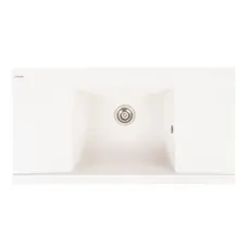 Гранітна мийка для кухні VALESO ATLAS 9651 матова Білосніжна