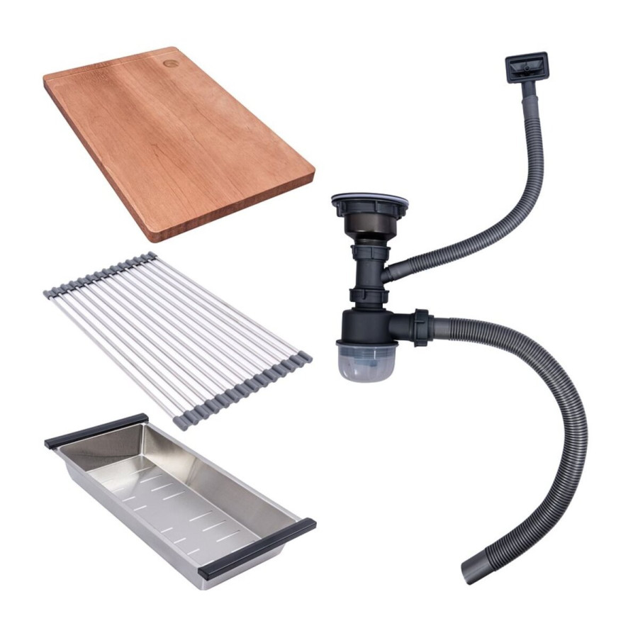 Кухонная мойка Valeso Handmade CM 54*44 Workstation золото PVD, монтаж под столешницу