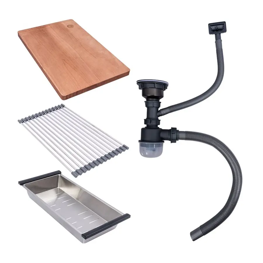 Кухонная мойка Valeso Handmade CM 54*44 Workstation золото PVD, монтаж под столешницу