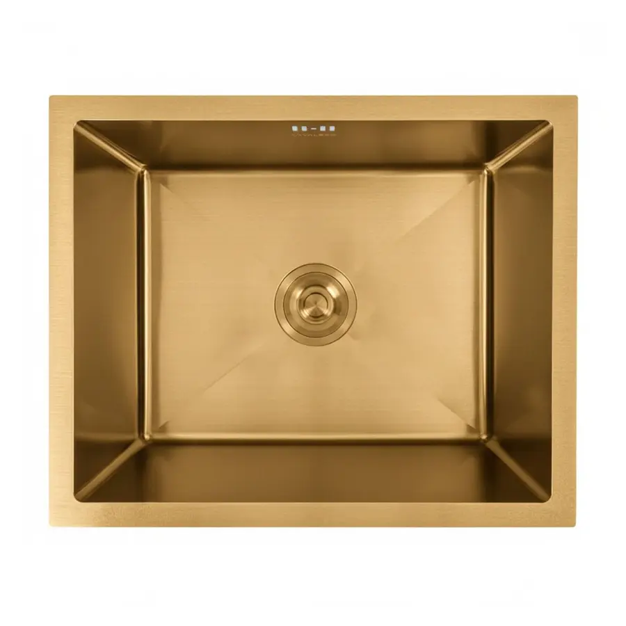 Кухонная мойка Valeso Handmade CM 54*44 Workstation золото PVD, монтаж под столешницу