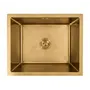 Кухонная мойка Valeso Handmade CM 54*44 Workstation золото PVD, монтаж под столешницу