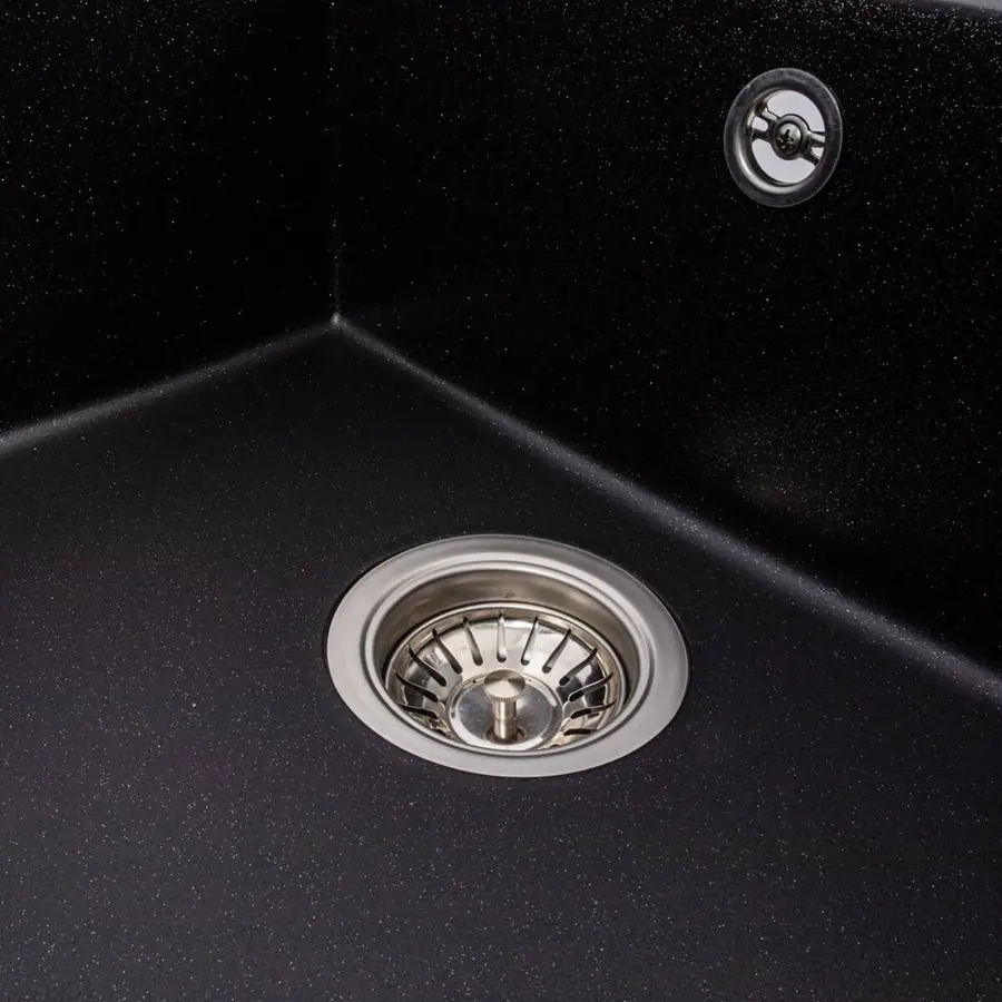 Гранітна матова мийка VALESO MAGNUM 7950 (Чорний металік)