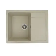 Гранітна мийка для кухні Platinum 6550 INTENSO матова Айворі