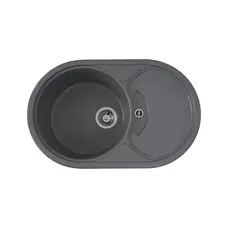 Гранітна мийка для кухні Platinum 7750 GAZZO глянець Сірий мусон