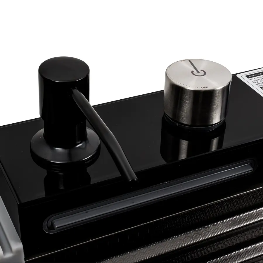 Кухонная мойка 75*45М PVD черная Platinum Handmade "Водопад"