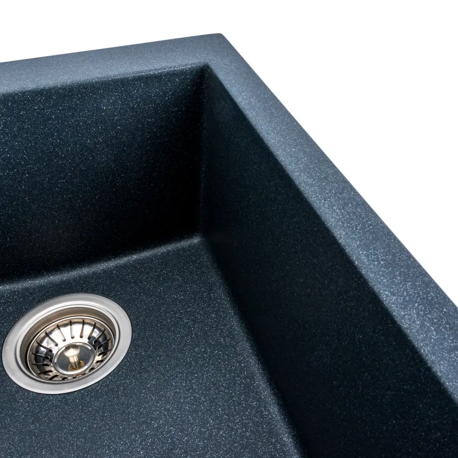 Гранітна мийка для кухні Platinum 4150 SOKIL матова (антрацит)