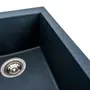Гранітна мийка для кухні Platinum 4150 SOKIL матова (антрацит)