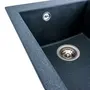 Гранітна мийка для кухні Platinum 4150 SOKIL матова (антрацит)