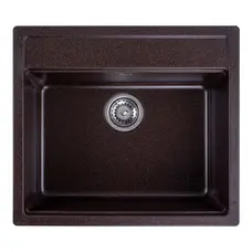Гранітна мийка для кухні Platinum 5751 NIKA глянець Шоколад