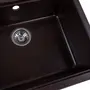 Гранітна мийка для кухні Platinum 5751 NIKA глянець Шоколад