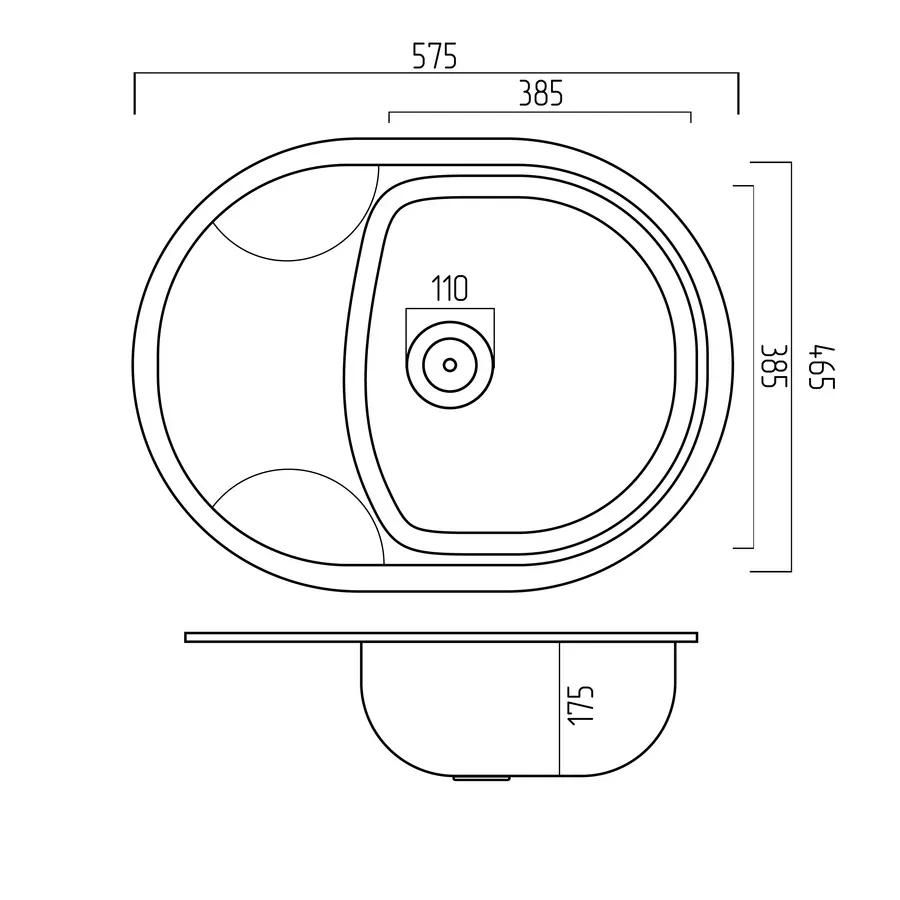 Гранітна мийка для кухні Platinum 5847 ONYX матова (біла в крапку)