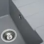 Гранітна мийка для кухні Platinum 6550 INTENSO матова Сірий мусон