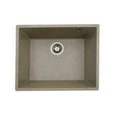 Гранитная мойка для кухни Platinum 5444 OASIS матовая Карамель