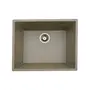 Гранітна мийка для кухні Platinum 5444 OASIS матова Карамель