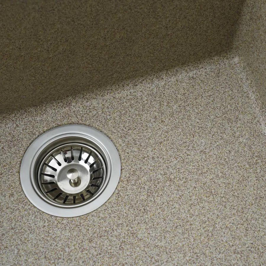 Гранітна мийка для кухні Platinum 5444 OASIS матова Карамель