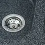 Гранітна мийка для кухні Platinum 7648W TWIN глянець Графіт
