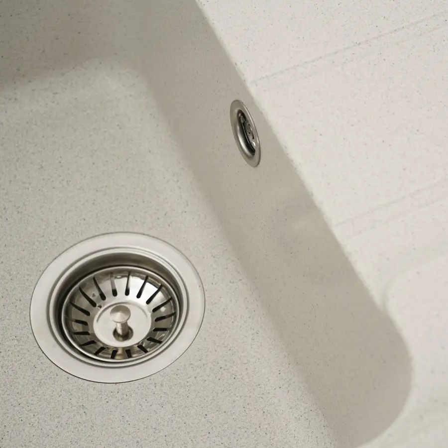 Гранітна мийка для кухні Platinum 7850 VERONA матова Біла в крапку