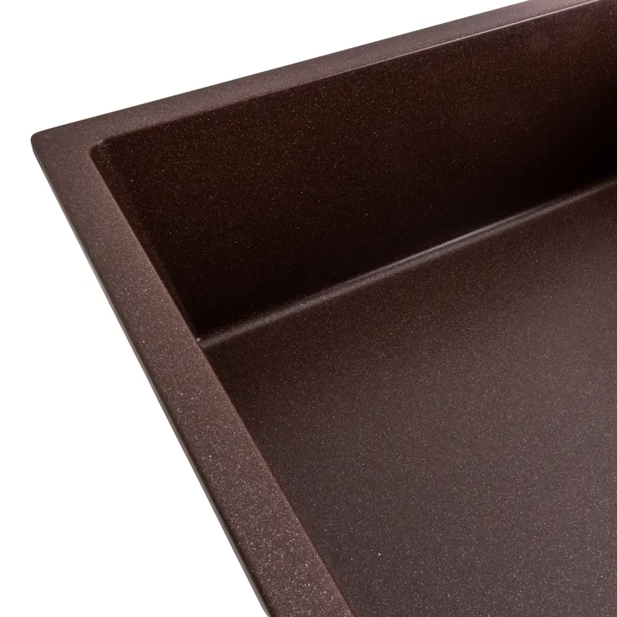 Гранитная мойка для кухни Platinum 8650 DIAMOND матовая (мокко)