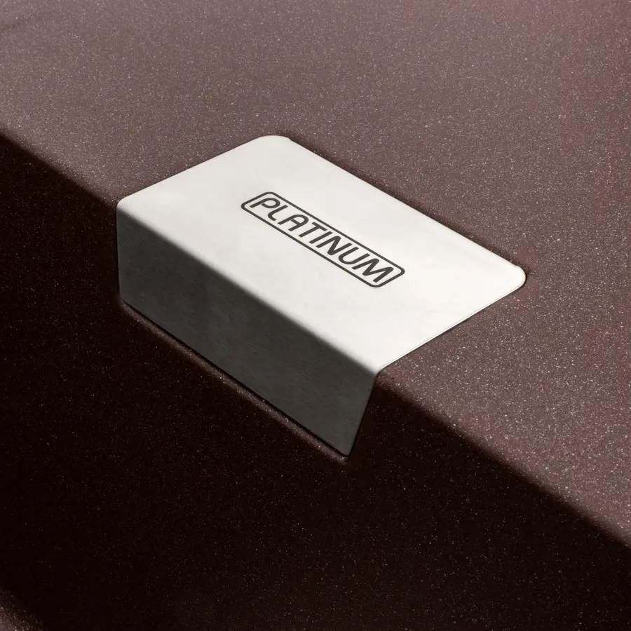 Гранитная мойка для кухни Platinum 8650 DIAMOND матовая (мокко)