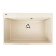 Гранітна мийка для кухні Platinum 7850 Bogema матова (айворі)