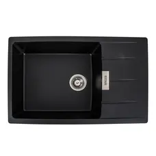 Гранітна мийка для кухні Platinum 7850 VERONA матова Темна скеля