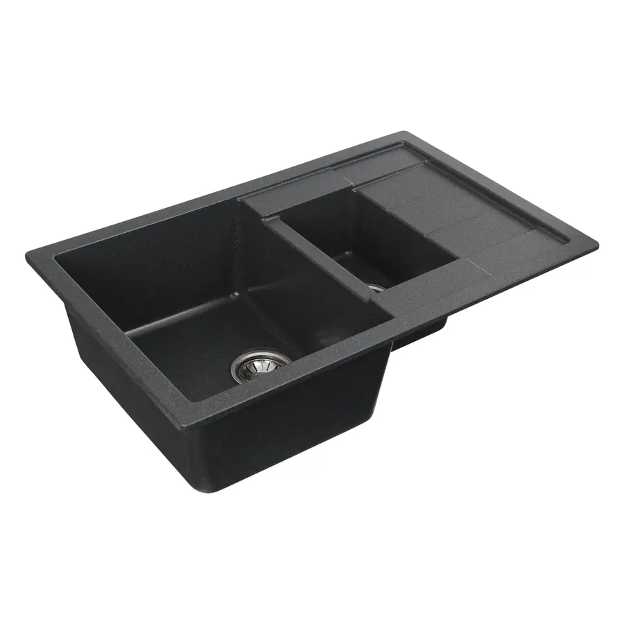 Гранитная мойка для кухни Platinum 7850W TOSKANA матовая Антрацит