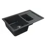 Гранитная мойка для кухни Platinum 7850W TOSKANA матовая Антрацит