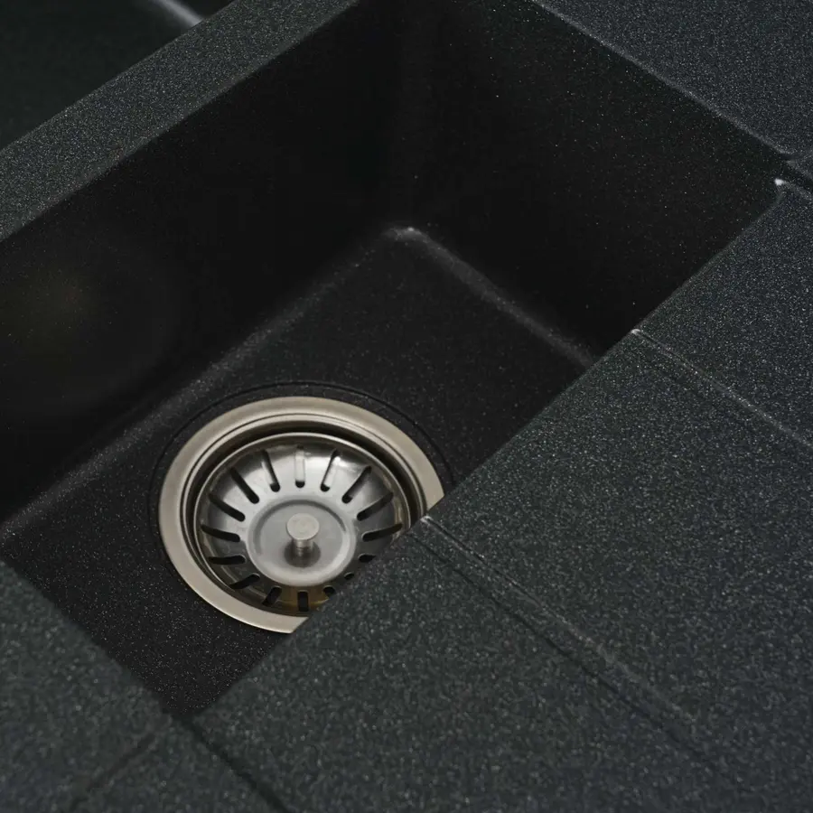 Гранитная мойка для кухни Platinum 7850W TOSKANA матовая Антрацит