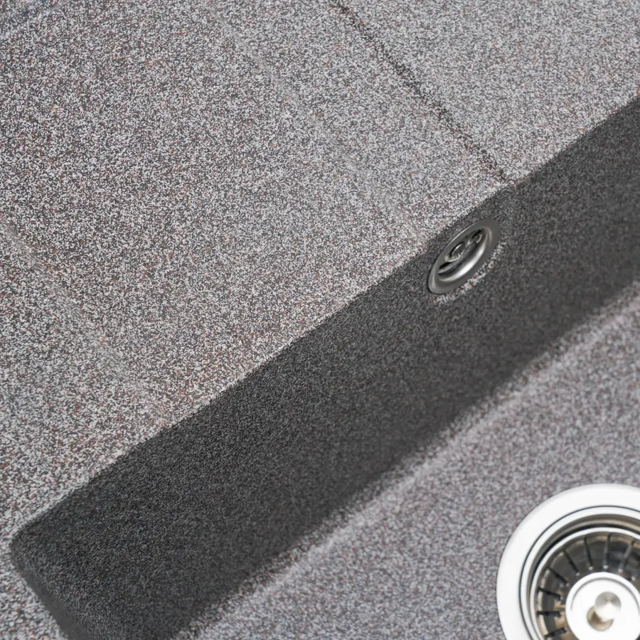 Гранітна мийка для кухні Platinum 5851 ARIA матова Мікс