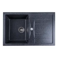 Гранітна мийка для кухні Platinum 7850 TROYA матова Графіт