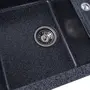 Гранітна мийка для кухні Platinum 7850 TROYA матова Графіт