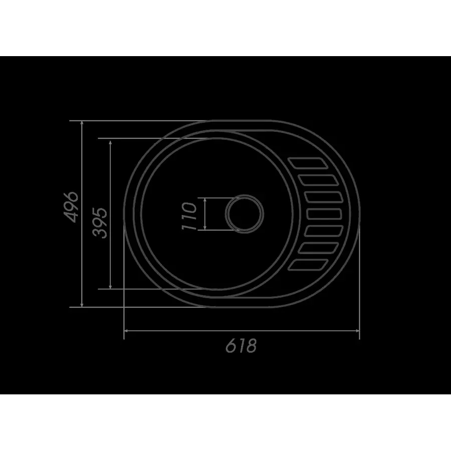 Гранітна мийка для кухні Platinum 6250 SOUL матова Пісок