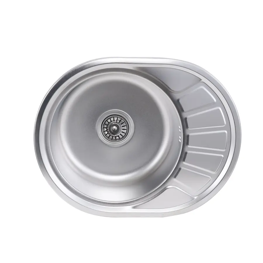 Кухонная мойка из нержавеющей стали Platinum САТИН 5745 (0,6/170 мм)