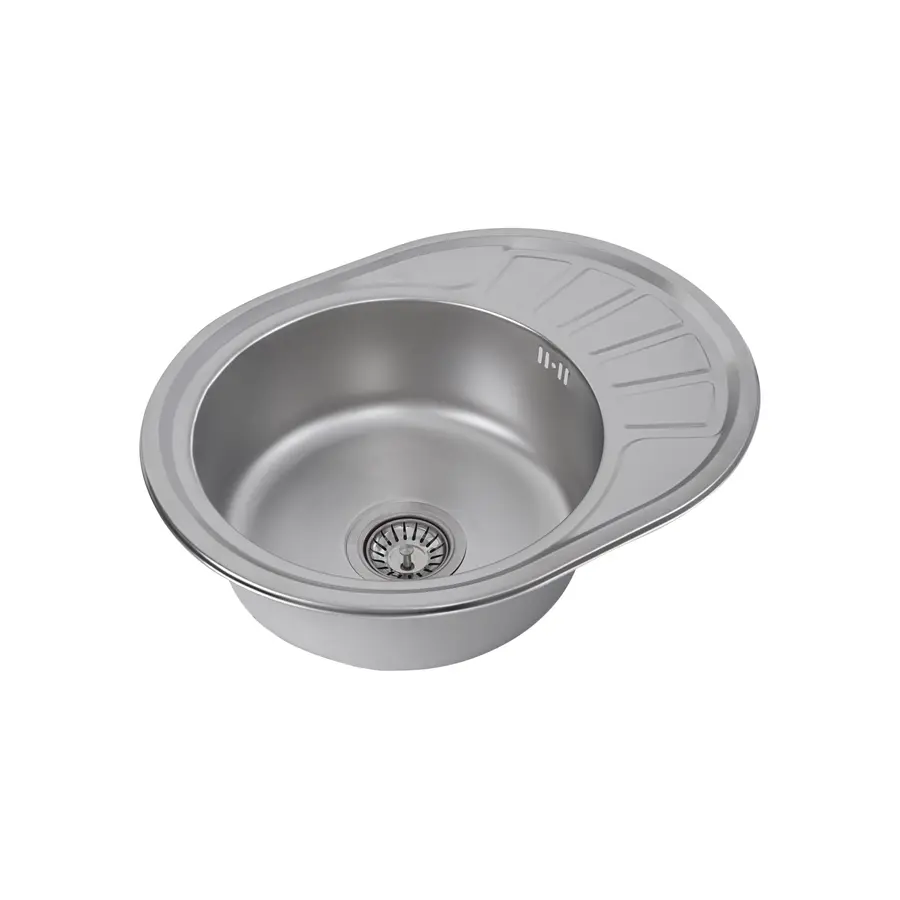 Кухонная мойка из нержавеющей стали Platinum САТИН 5745 (0,6/170 мм)