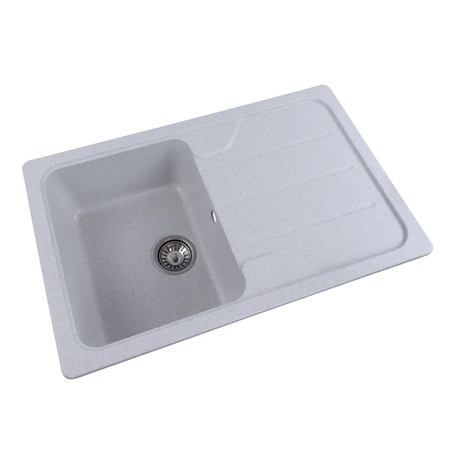 Гранітна мийка для кухні Platinum 7850 CAMELIA глянец Топаз