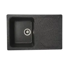 Гранітна мийка для кухні Platinum 7850 CAMELIA глянец Графіт