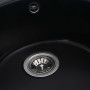 Гранітна мийка для кухні Platinum 510 YARA глянець Чорна