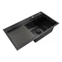 Кухонна мийка Platinum Handmade PVD 780х430х220 R чорна (товщина 3,0/1,5 мм корзина та дозатор в комплекті)