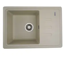 Гранітна мийка для кухні Platinum 6243 LIANA матова Айворі